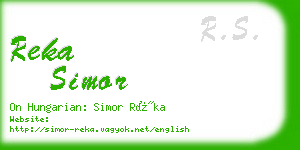 reka simor business card